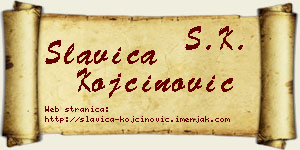 Slavica Kojčinović vizit kartica